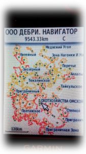 Карта охотугодий Омской области